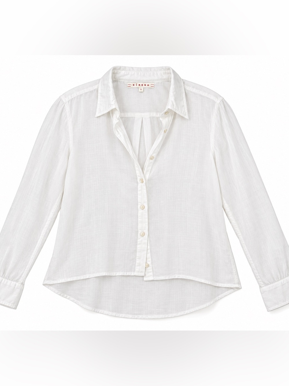 Xirena White Lightweight Button Down Shirt Size Small
